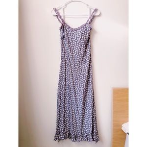 Faithfull Noemie x Anthro Smocked Midi Dress NWT
